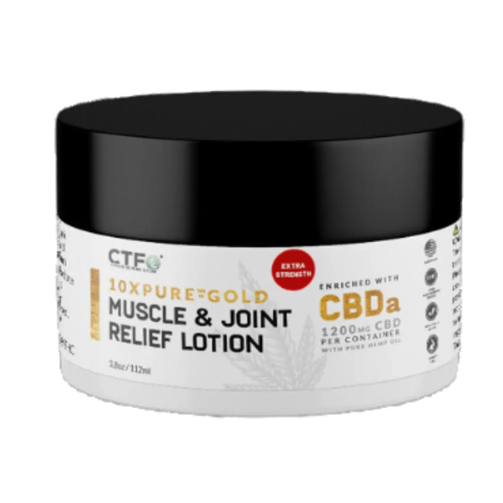 WP My CTFO 10xPURE™-GOLD Muscle & Joint Relief Lotion Enriched with CBDa in Durham, North Carolina at Caring 4 Canines